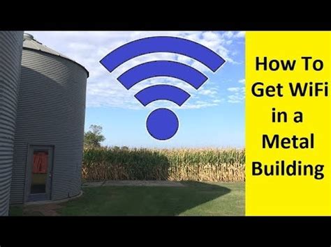 how to get wifi from house to metal building|wifi booster for metal building.